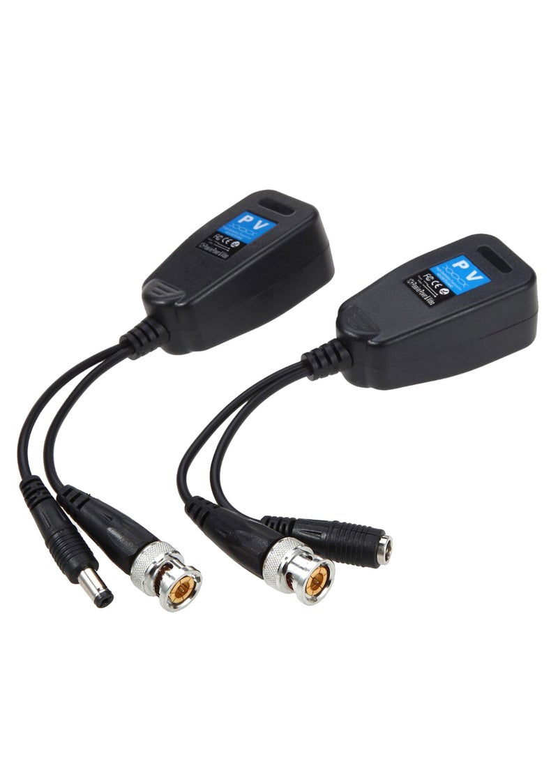 VIMVIP - Passive Video Balun With Power Connector Black - Image 1