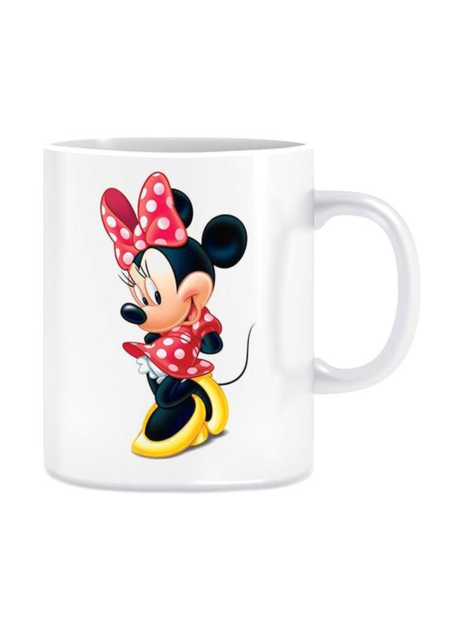 فاست برينت مج قهوة من السيراميك مزين بطبعة أبيض/أسود/أحمر One Size