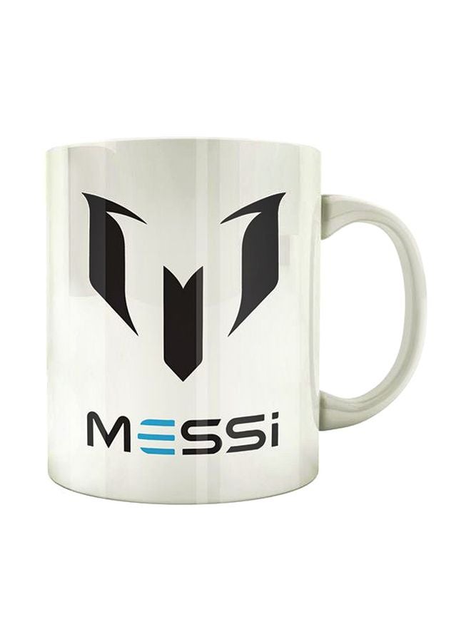 مج من السيراميك بطبعة أبيض/ أسود