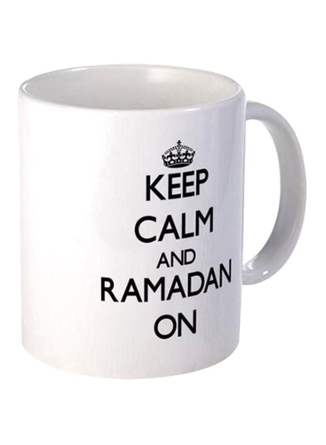 Fast Print Quote Printed Coffee Mug Black/White