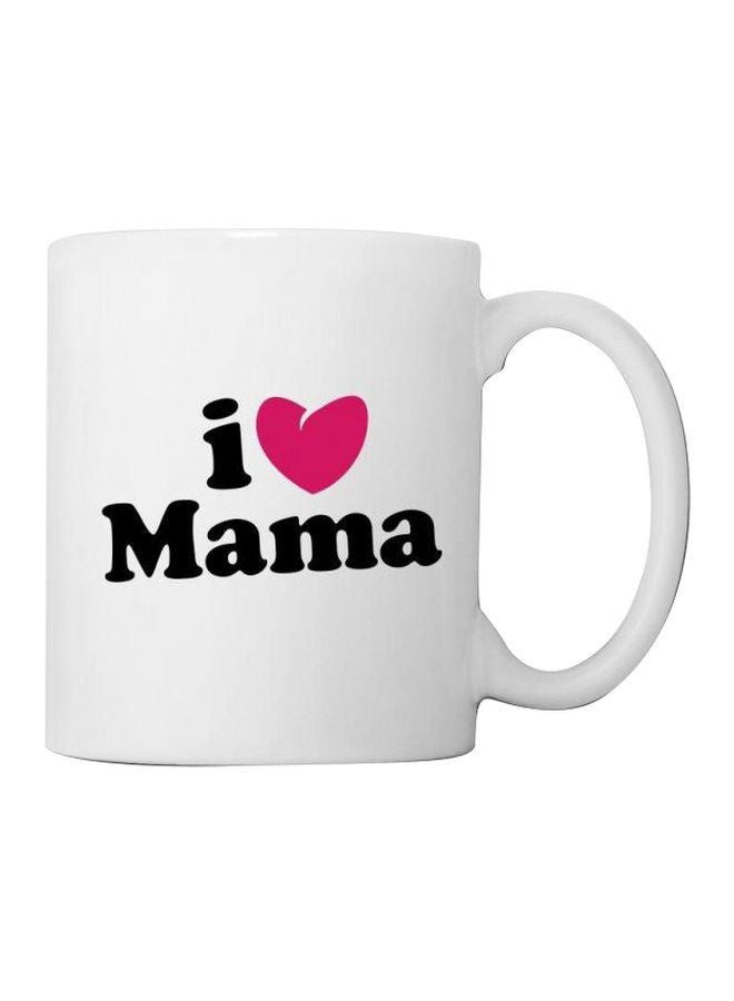 فاست برينت قدح قهوة بطبعة اقتباس أسود/ وردي/ أبيض