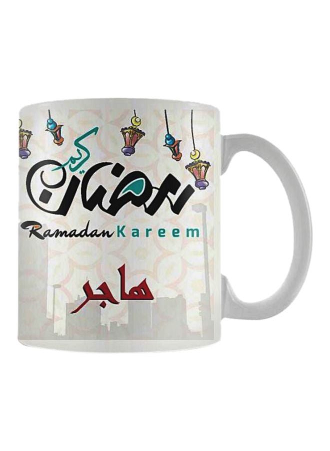 فاست برينت مج من السيراميك بطبعة أبيض/أسود/أحمر