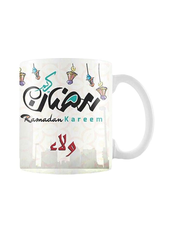 Fast Print Ramadan Kareem Printed Mug White/Black/Blue Standard