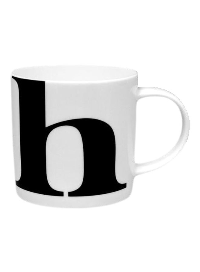 Fast Print Printed Ceramic Mug White/Black