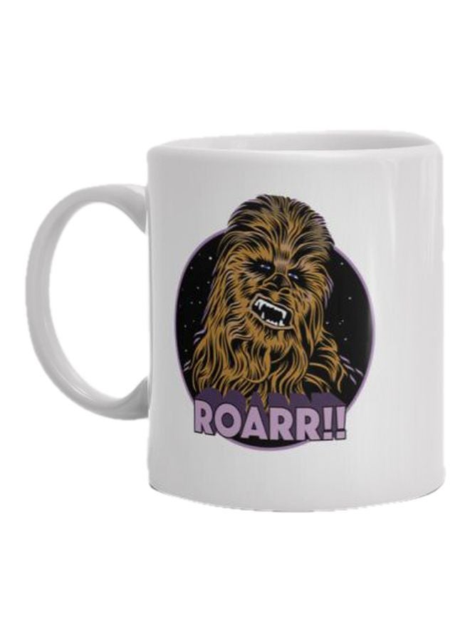 فاست برينت مج من السيراميك بطبعة أبيض/أسود/أصفر