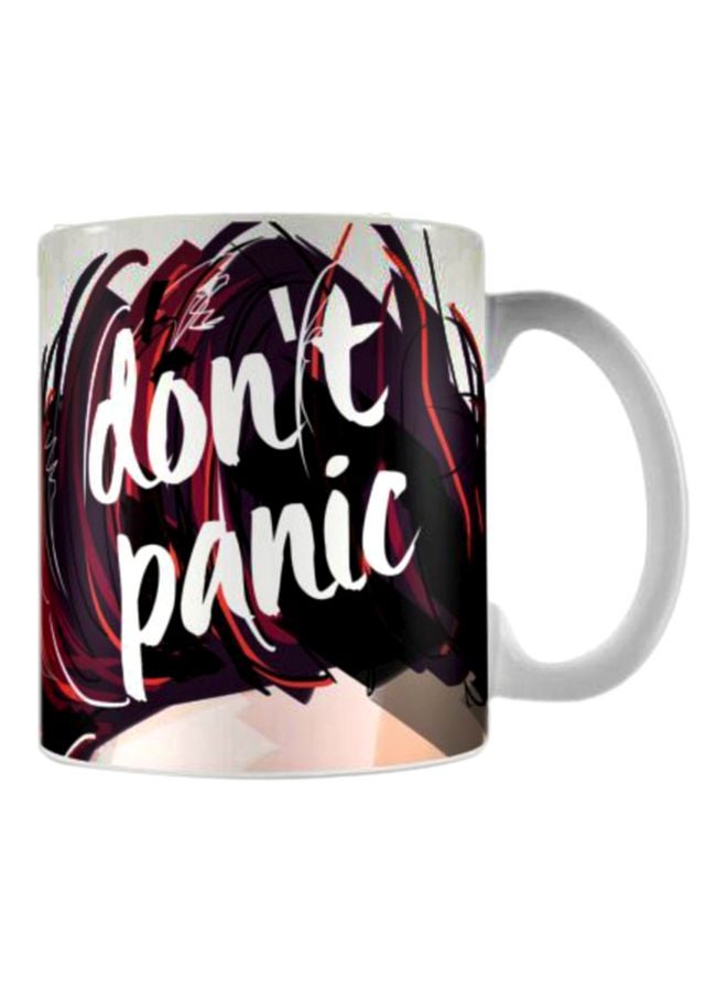 فاست برينت مج من السيراميك بطبعة أبيض/أزرق/بني