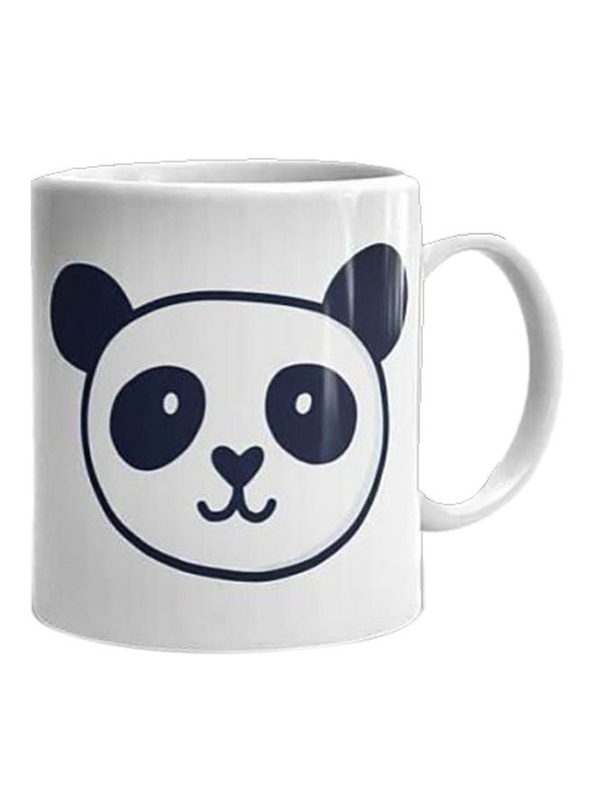 فاست برينت مج سيراميك مطبوع بنقشة حيوان الباندا أبيض/ أسود Standard