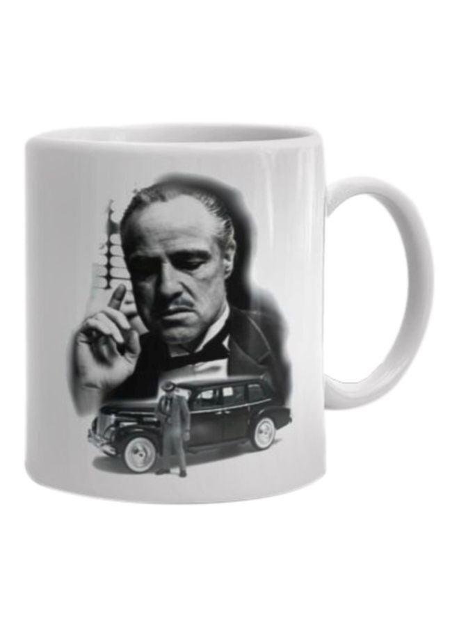 فاست برينت مج من السيراميك بطبعة أبيض/أسود/رمادي