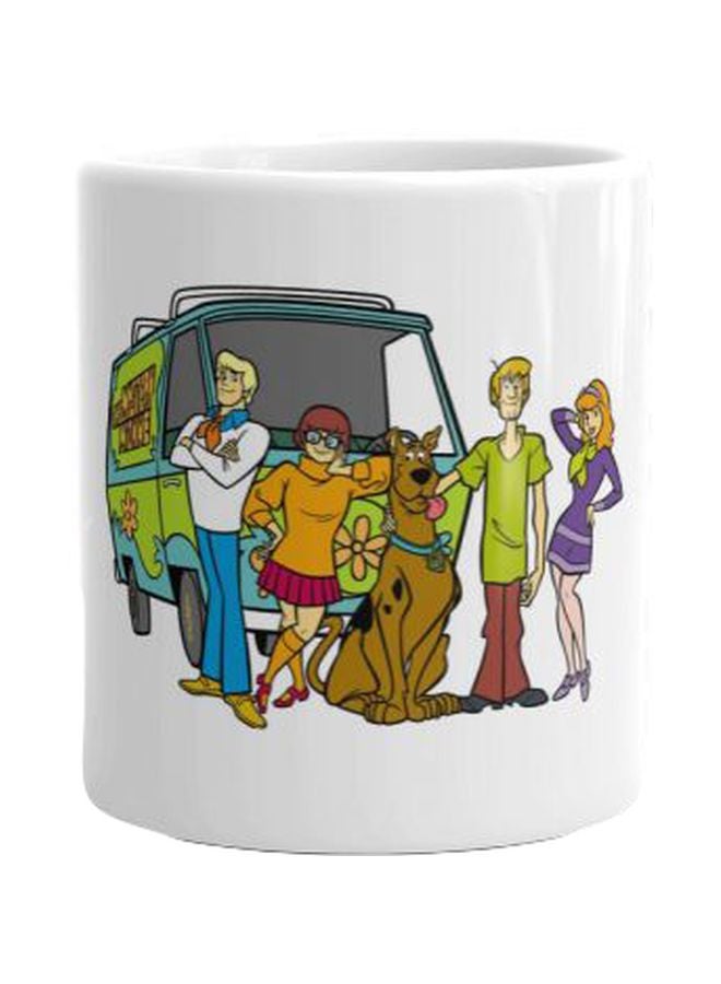 Fast Print Scooby-Doo Printed Mug White/Brown/Green Standard