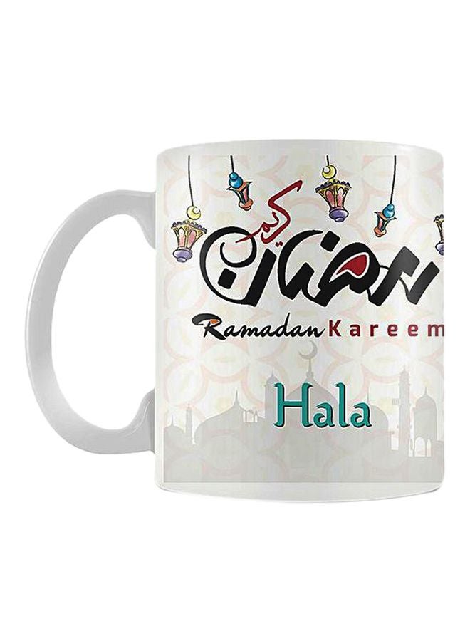 فاست برينت مج مطبوع بعبارة رمضان كريم أبيض/أزرق/أسود/أصفر Standard