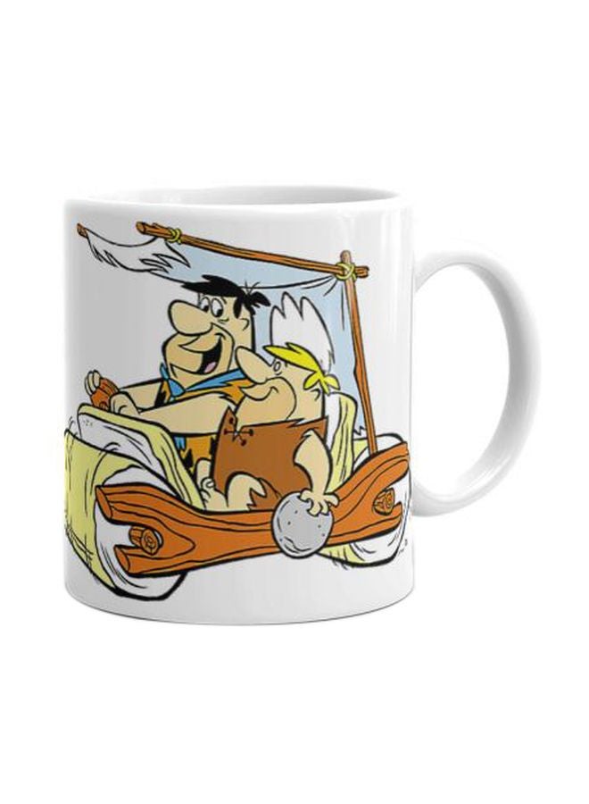 فاست برينت مج من السيراميك بطبعة أحمر/ بيج/ أصفر