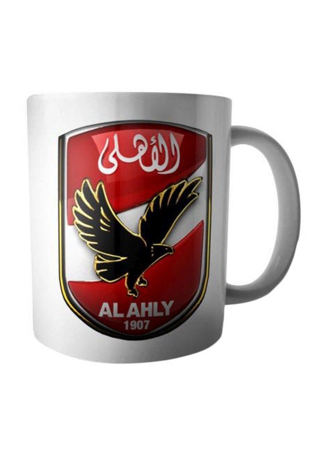 فاست برينت مج من السيراميك بطبعة أبيض/أسود/أحمر