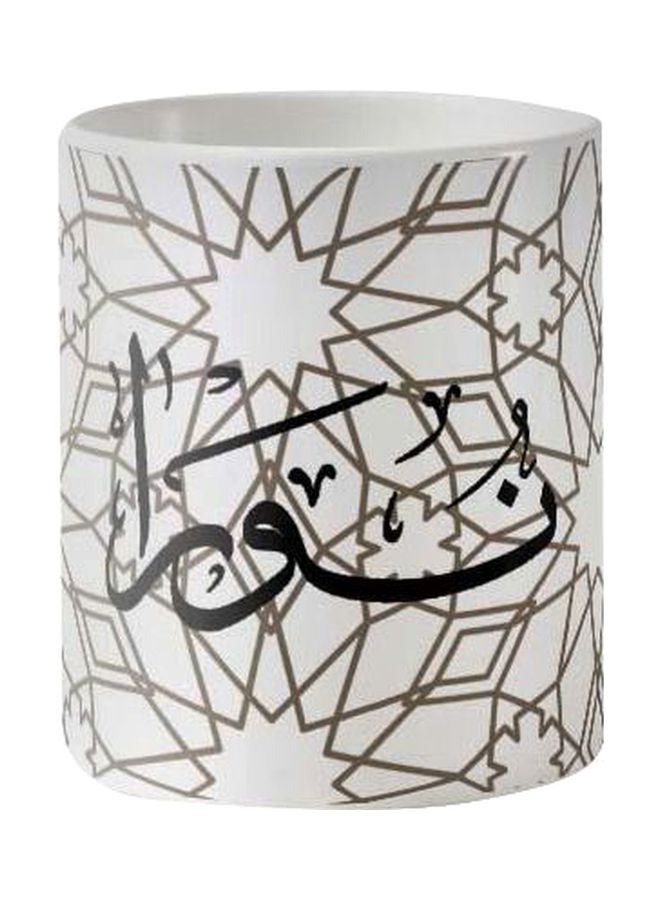 فاست برينت قدح قهوة بطبعة اقتباس أبيض/أسود/بني