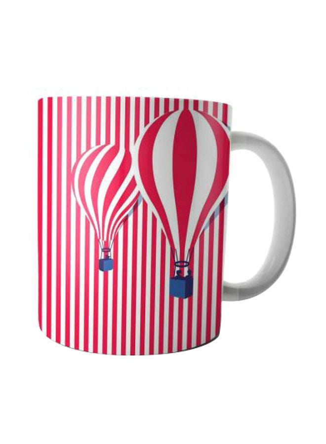 Fast Print Printed Ceramic Mug Red/White