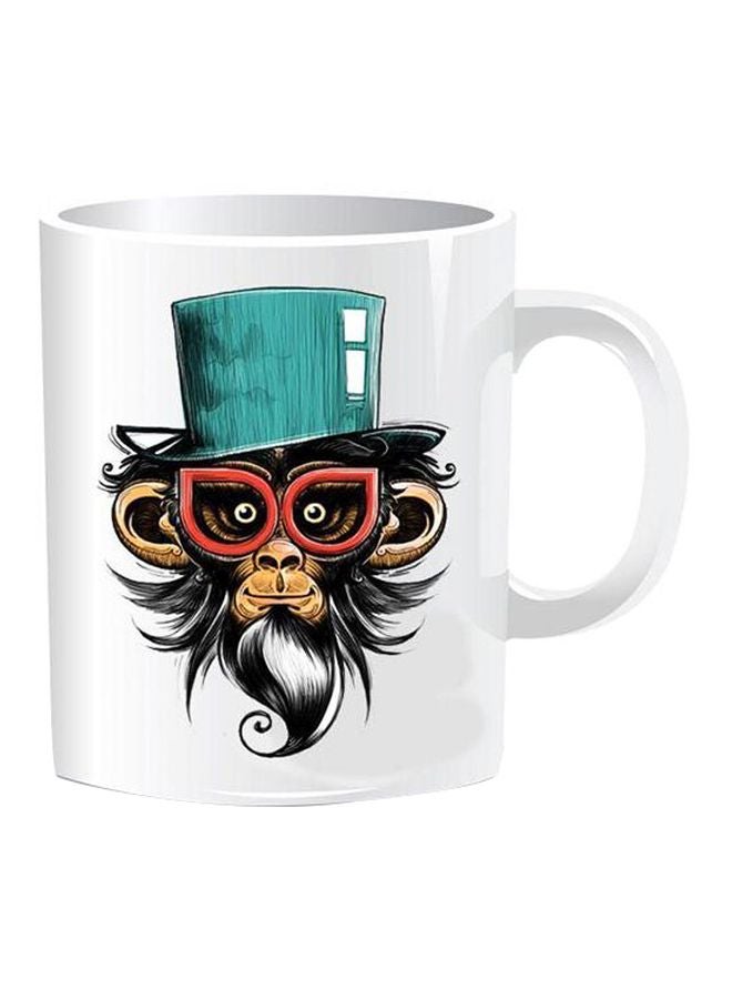 فاست برينت مج من السيراميك بطبعة أبيض/أزرق/أسود/أصفر