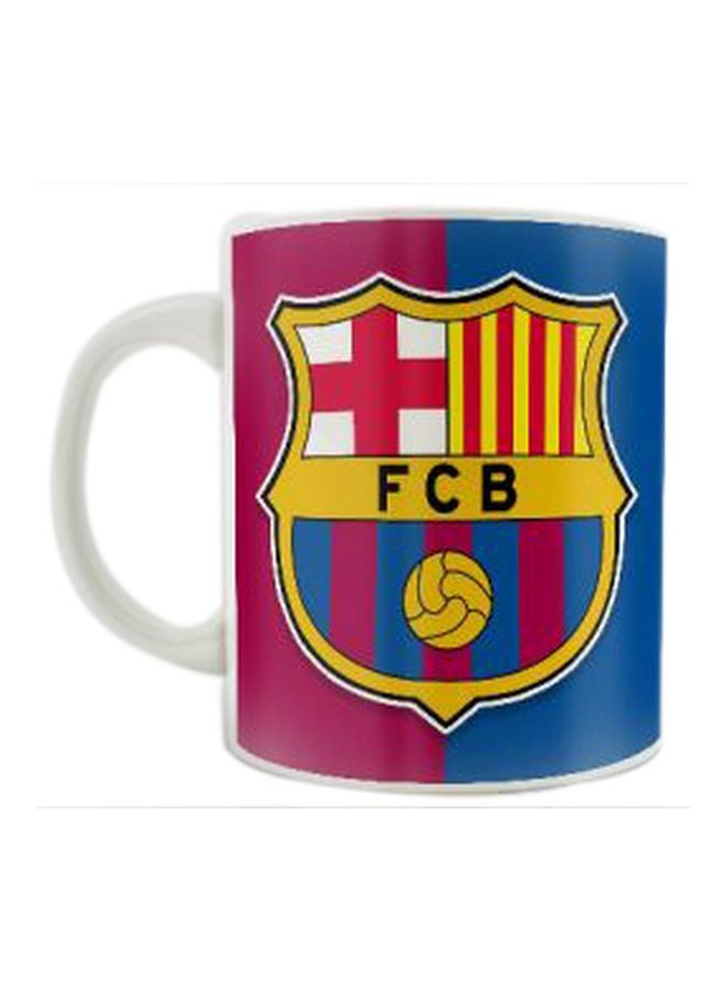 PrinTech Printed Ceramic Mug Blue/Pink/Yellow 350ml  - Image 1