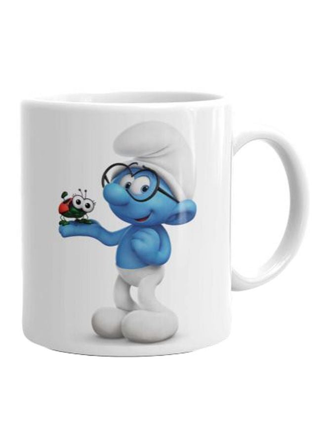 Fast Print Ceramic Printed Mug Blue/White/Green