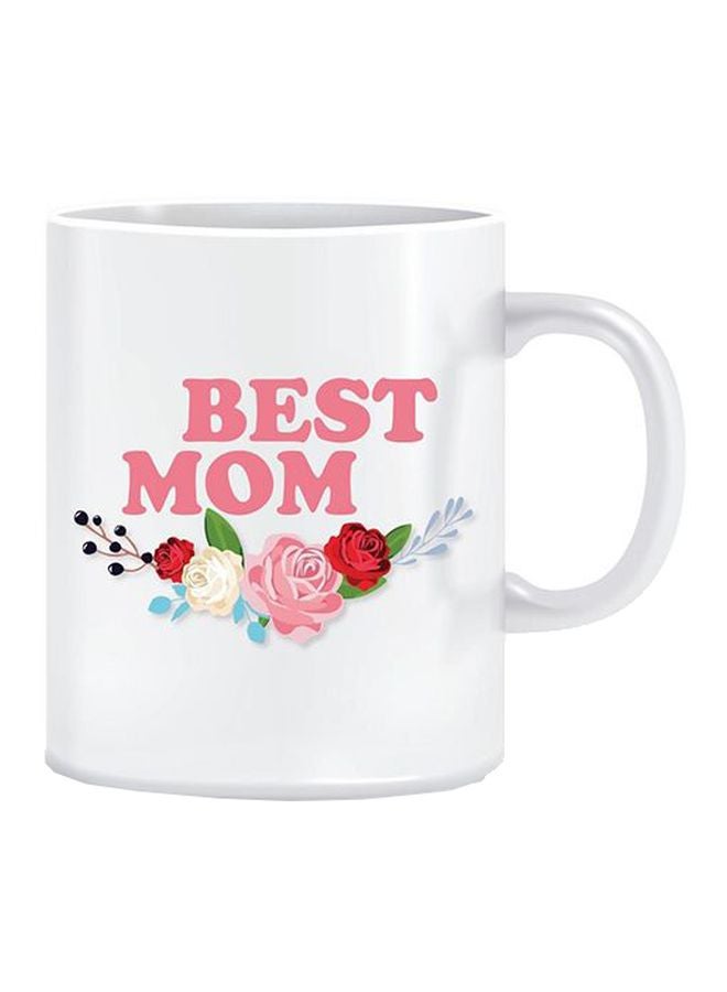 فاست برينت مج من السيراميك بطبعة أبيض/أحمر/أخضر