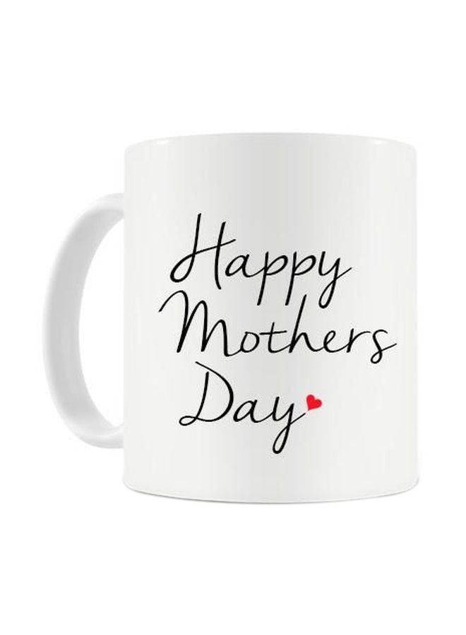 فاست برينت مج من السيراميك بطبعة أبيض/أسود/أحمر