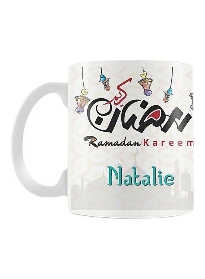 Fast Print Ramadan Kareem Printed Mug White/Black/Green