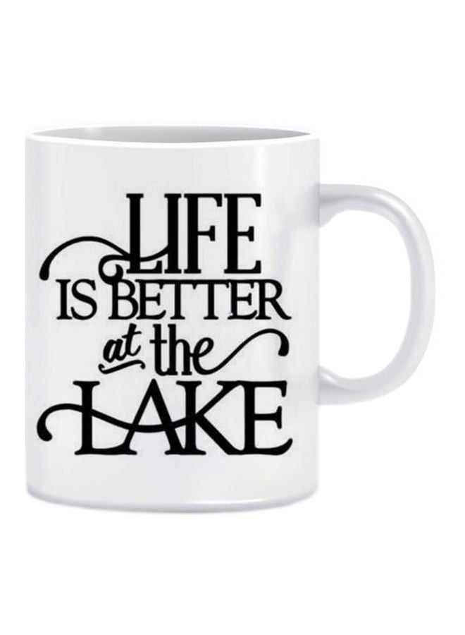 Fast Print Quote Printed Ceramic Coffee Mug White/Black