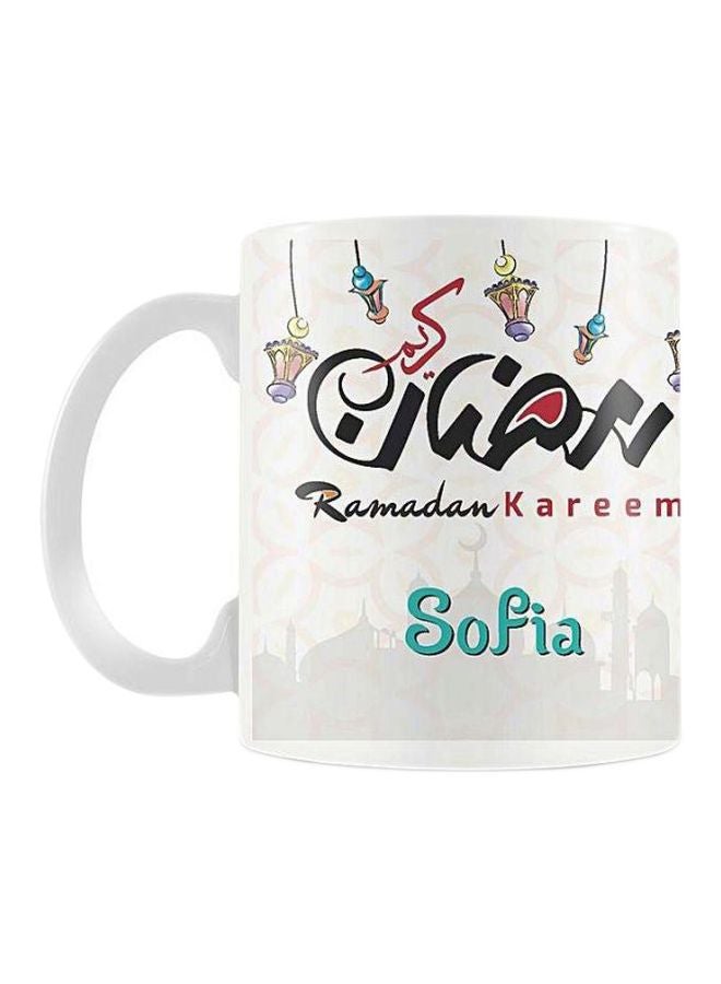 Fast Print Ramadan Kareem Printed Coffee Mug White/Black/Green