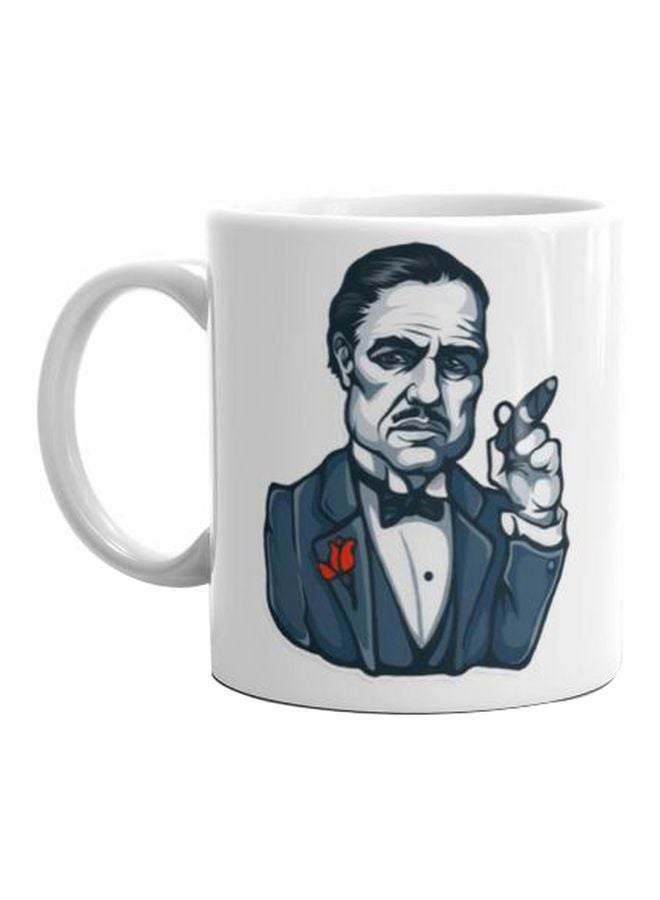 فاست برينت مج من السيراميك بطبعة أسود/ أبيض