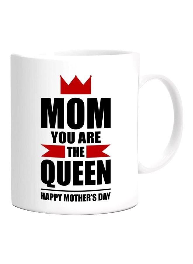 Fast Print Happy Mother's Day Printed Mug White/Black/Red Standard