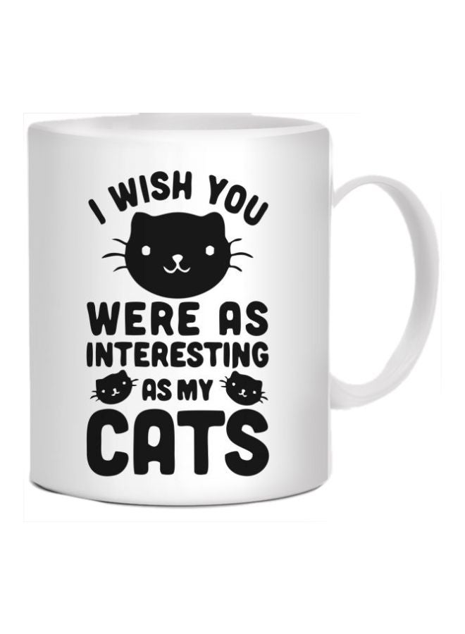 فاست برينت مج من السيراميك بطبعة أسود/ أبيض