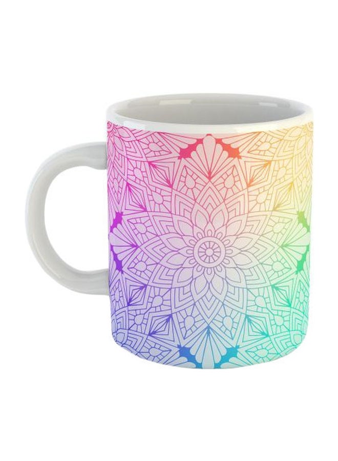 Printed Porcelain Mug Multicolour