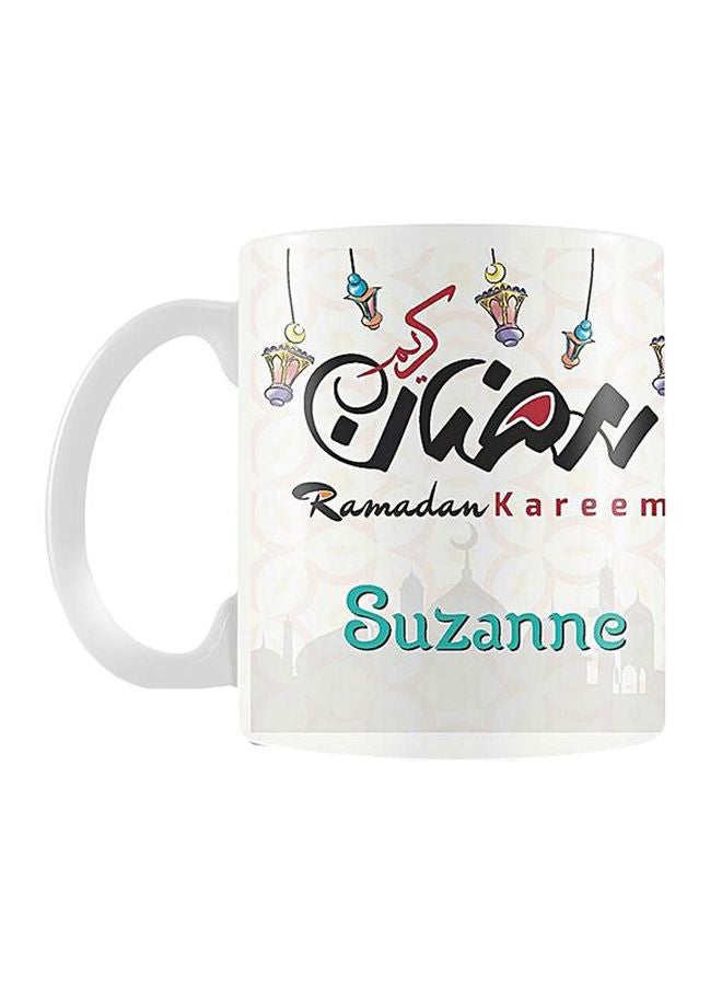 Fast Print Printed Ceramic Coffee Mug Green/Yellow/Red