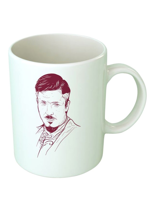 Upteetude Game Of Thrones Printed Coffee Mug White/Red