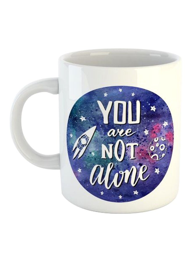 Printed Porcelain Mug White/Blue/Pink