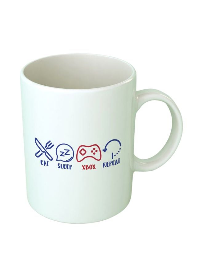 Upteetude - Xbox Printed Coffee Mug White/Blue/Red - Image 1