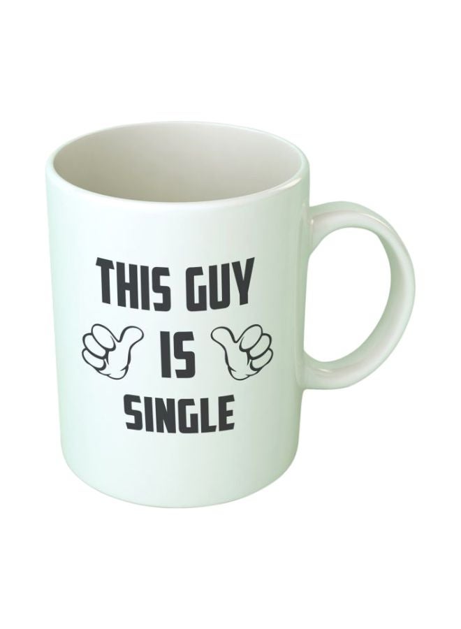 Upteetude - Single Printed Coffee Mug White/Black - Image 1