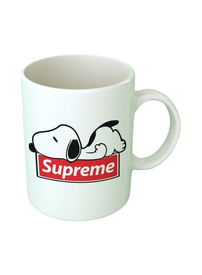Upteetude Supreme Printed Coffee Mug White/Black/Red 