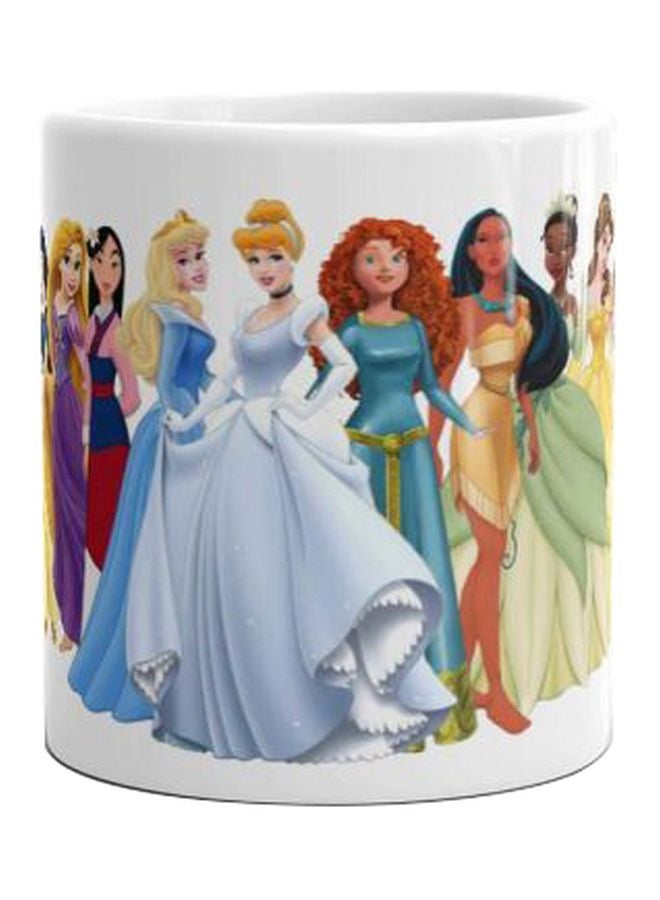 فاست برينت مج سيراميك مزين بطبعة أبيض/أزرق/بيج