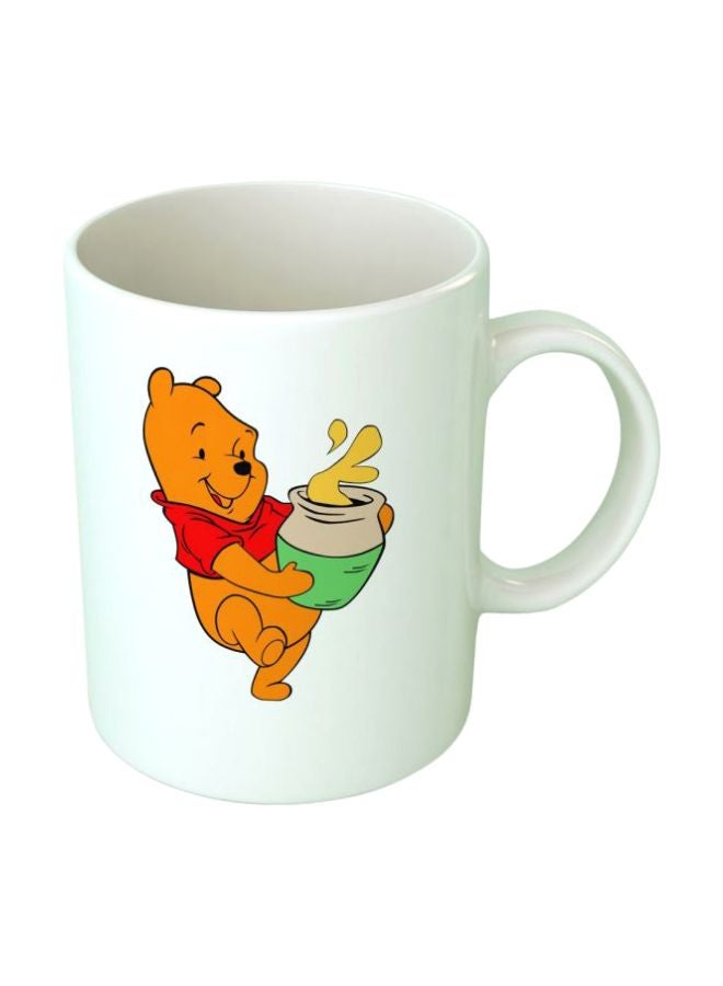 فاست برينت مج  بطبعة ويني ذا بوه يحمل العسل أبيض/ أصفر/ أحمر