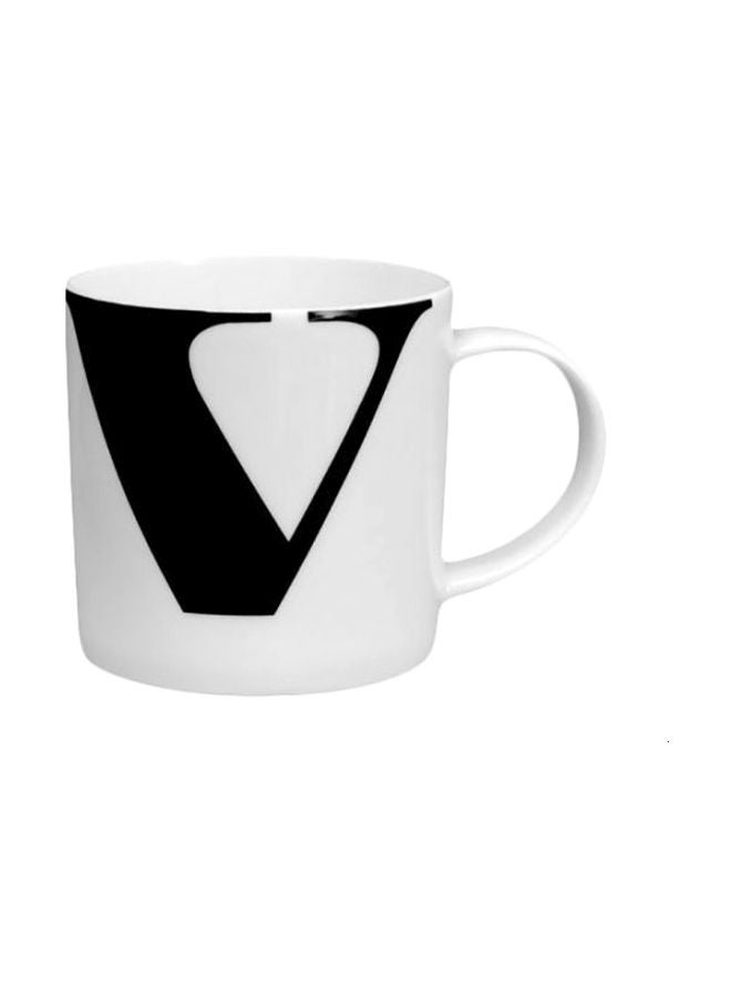 Fast Print Printed Ceramic Mug White/Black
