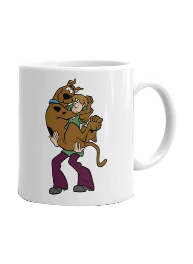 فاست برينت مج بطبعة شخصية سكوبي دو أبيض/بني/أخضر