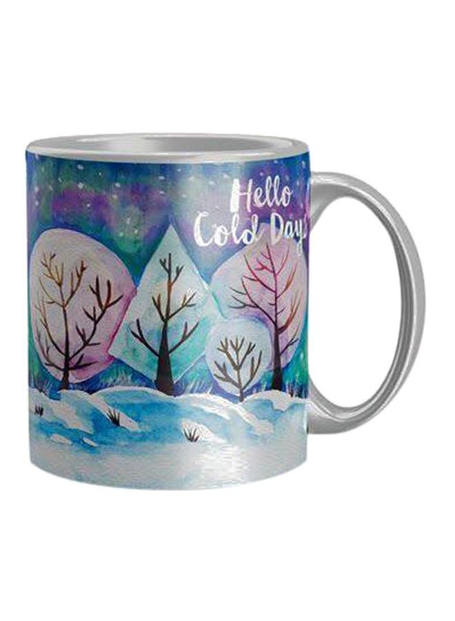 iPrint Printed Ceramic Coffee Mug Blue/Pink/White One Size