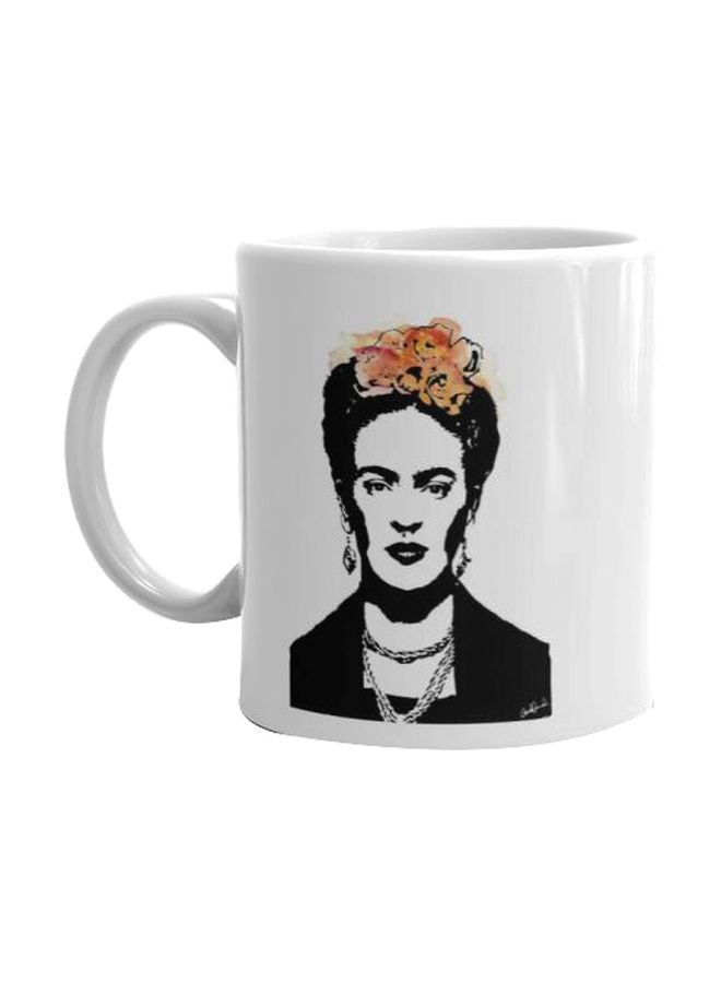 Fast Print Printed Ceramic Mug White/Black/Red