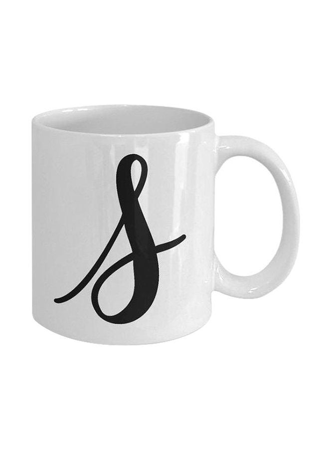 فاست برينت مج من السيراميك بطبعة أبيض/ أسود