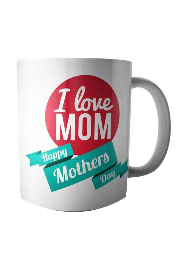 مج مطبوع بعبارة "Happy Mothers Day" أبيض/أحمر/أخضر Standard - v1566975828/N29431920A_1