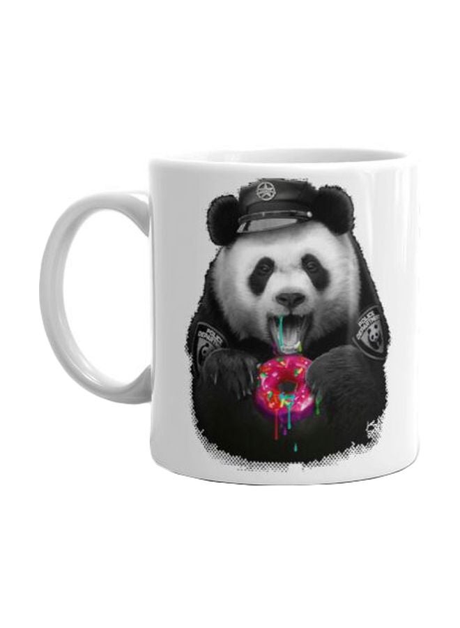 فاست برينت مج من السيراميك بطبعة أبيض/ أسود/ أرجواني