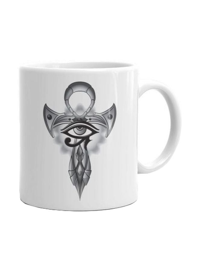 Fast Print Printed Ceramic Mug White/Grey/Black