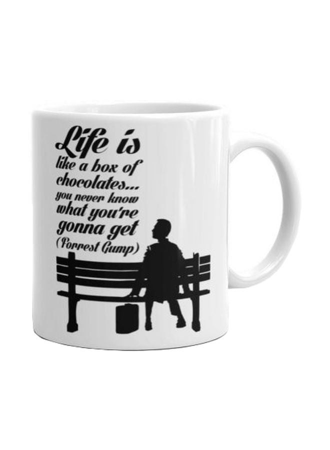 Fast Print Printed Ceramic Mug White/Black