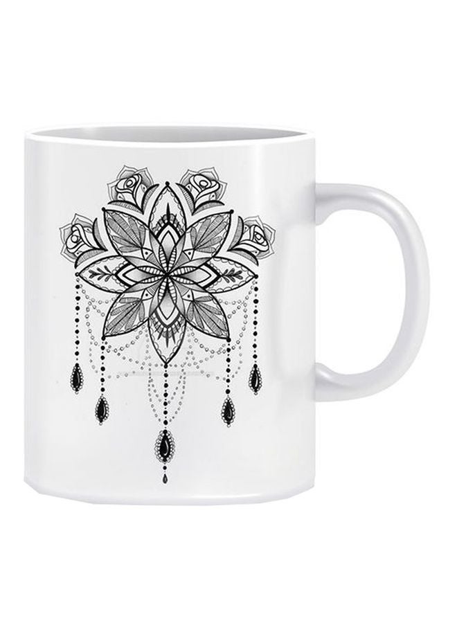 Fast Print Printed Ceramic Mug White/Black