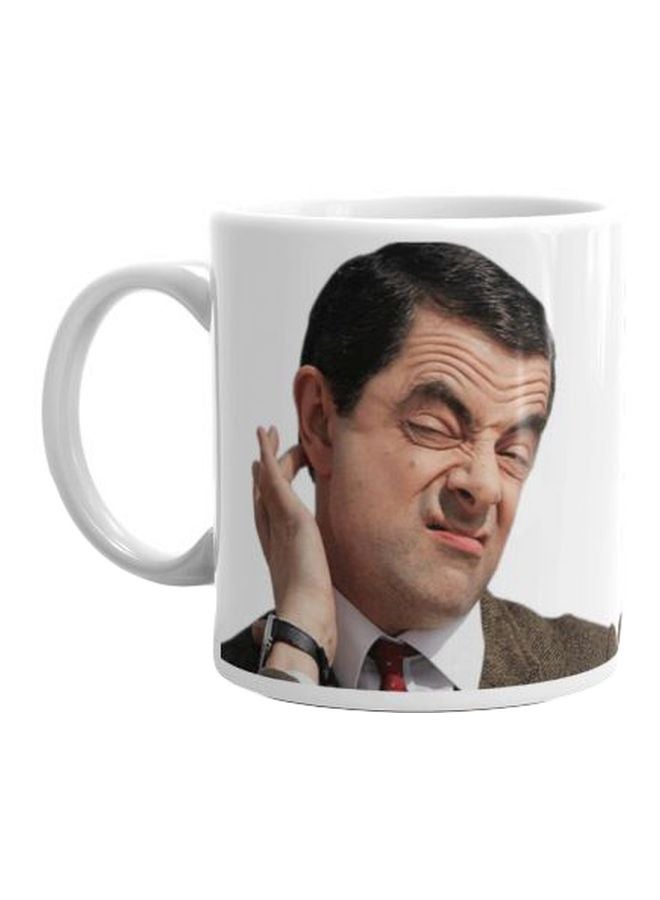 Fast Print Mr Bean Printed Mug White/Beige/Brown Standard