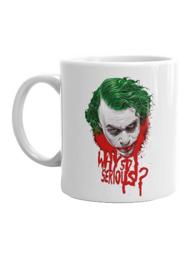 Fast Print Joker Printed Mug White/green/Red Standard